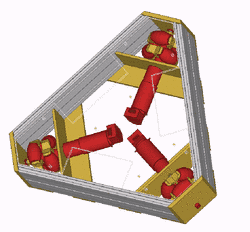 sketch of the omnidirectional robot chassis